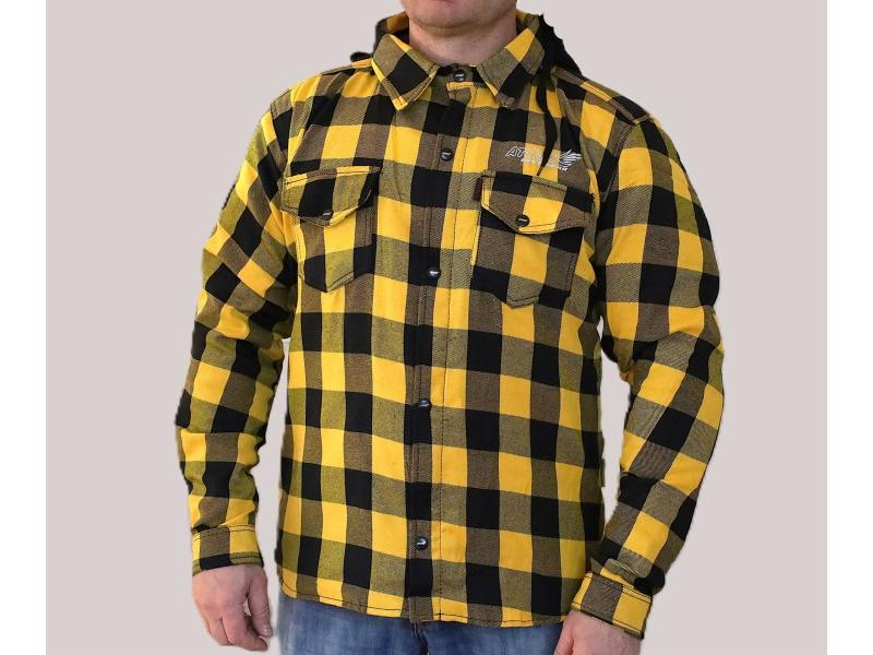 Kurtka flanelowa, żółta, rozmiar L
